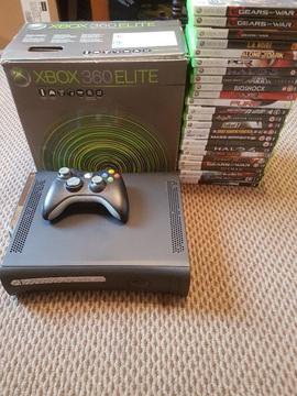 Xbox 360 Elite With 25 games Excellent Condition