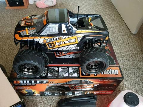 Hpi bullet nitro monster 4x4 truck 1/10 scale