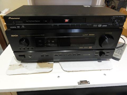 Denon AVR 2801 plus Pioneer DVD Massive power house Amp with nice Phonostage