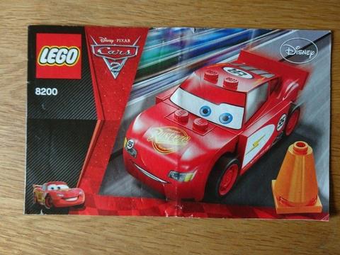 Lego Cars 8200 Radiator Spring Lightning McQueen As New Condition