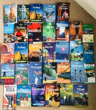 Lonely planet travel guides Asia Europe to America