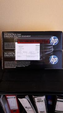 HP Laserjet 36A toner twinpack unpacked and new