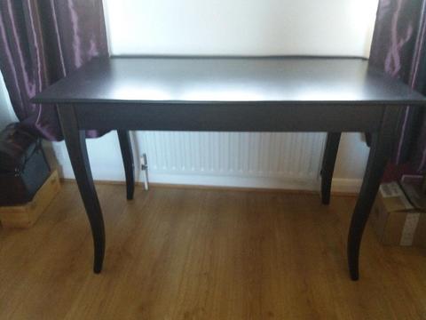 IKEA desk, dark brown/black, 120 cm x 60 cm