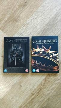 Game Of Thrones DVDs Season 1 & 2