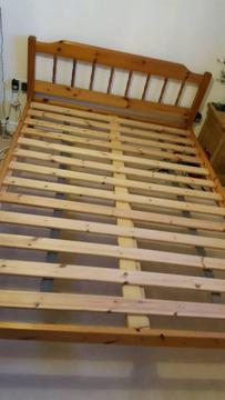 GONE SUBJECT TO COLLECTION Double bed pine frame