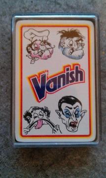 Pack Of 'Vanish Stain Remover' Promotional Playing Cards (plastic case)