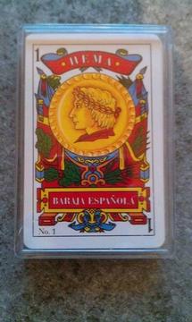 Pack Of 'Hema Baraja Espanola no.1' Picture Playing Cards (plastic case)