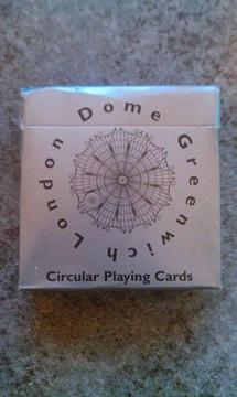 Pack Of 'Greenwich Dome' Circular Playing Cards (boxed)