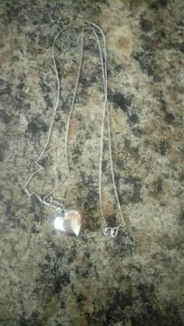 White gold locket