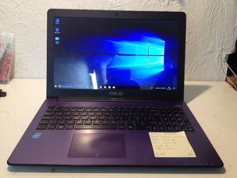 Asus purple laptop /screen 15.6/ win10/ hard 500/very slim /hdmi