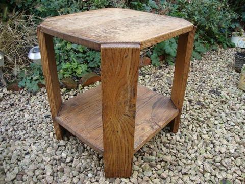 Characterful and Rustic,One Inch Thick Solid Oak,Hall Table/Lamp Table