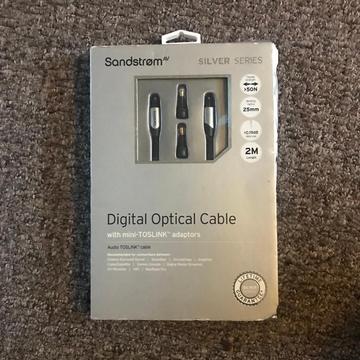 DIGITAL OPTICAL CABLE WITH MINI TOSLINK CABLE
