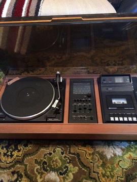 Vintage Dynatron record and tape player