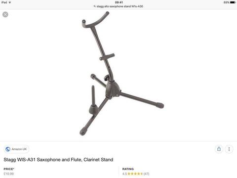 Stagg Alto Saxophone Stand