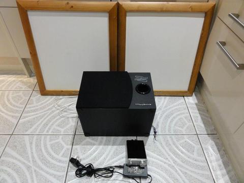 Wharefdale PPS 1S NXT flat panel speakers plus SMSL SA-50 2x50W D-AMP