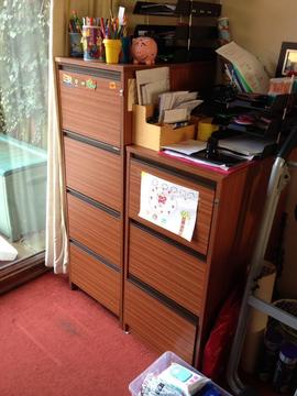 Wooden filing cabinets