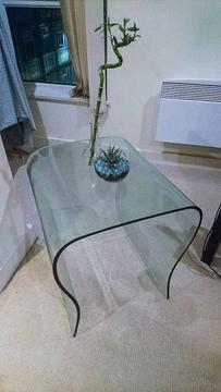 Clear glass stunning coffee table