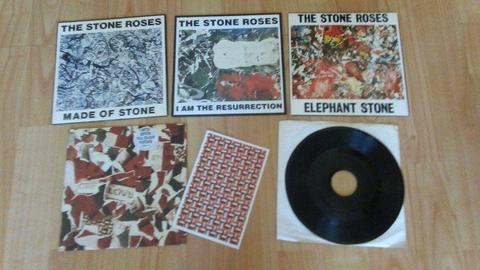 5 x 7" stone roses - made of stone / elephant / resurrection / love spreads
