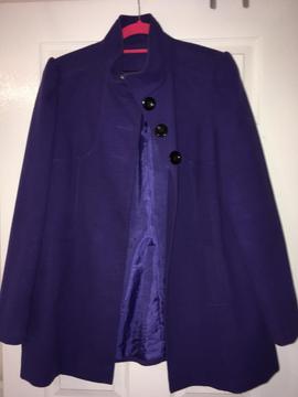 Ladies coat - purple size 18