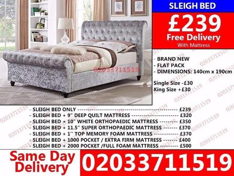 BRAND NEW DOUBLE SLEIGH BED SET IN CHEAPER PRICE/COMPETITION TIME/LOW PRICE Reno