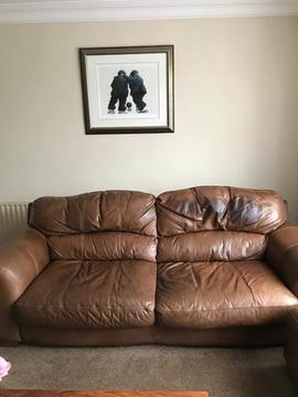 Large leather sofa - Free