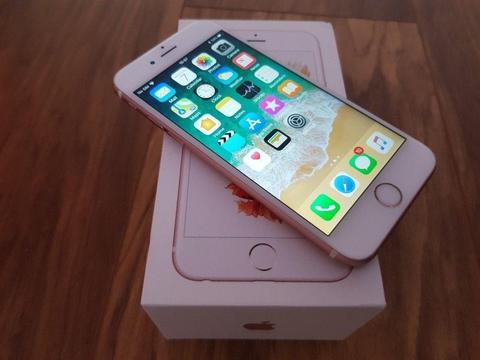 iPHONE 6S IMMACULATE UNLOCKED ROSE GOLD 16GB BOX ACCESSORIES £200