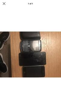 iPhone 3, windows phone and blackberry curve