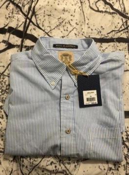 BILLIONAIRE BOYS CLUB - PIN STRIPE SHORT SLEEVE SHIRT - BRAND NEW WITH TAGS - COST £185.00