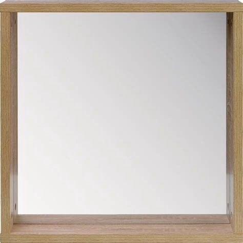 Square Wooden Framed Mirror