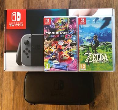 Nintendo Switch 32GB Grey + Game Choice - Perfect Condition - WS14 Area