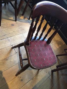 pub chair in real solid wood can be use for restaurant dining room kitchen living room