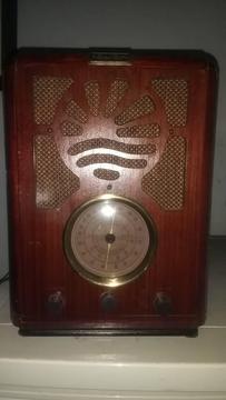Retro style wooden Bush radio