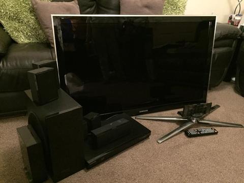 Samsung 46” HD3D TV with 3D Blu Ray player and home Cinema System