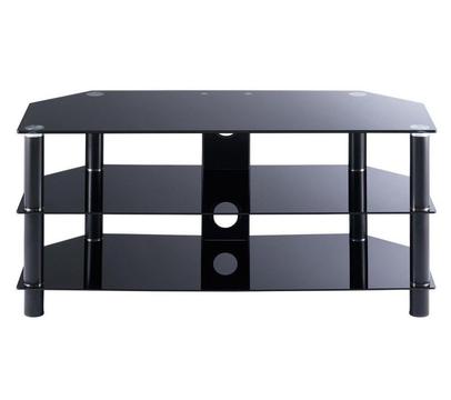 LOGIK S105BG13 TV Stand Black Glass For TVs up to50