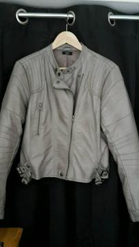 Leather Faux Jacket - Size 14