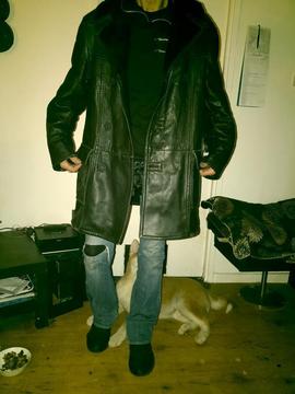 Men’s sheepskin leather jacket