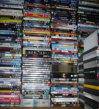 300 DVDs. 30 still sealed