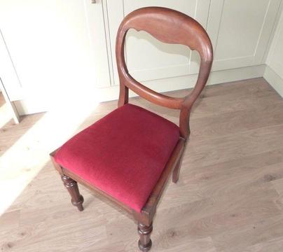ANTIQUE BALOON BACK CHAIR