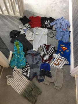 Bundle of Boys clothes age 3-6 months