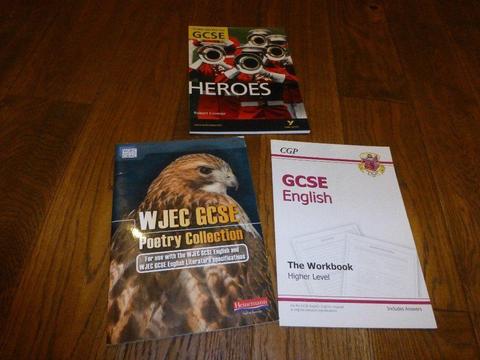 GCSE English language and literature practice book plus 2 other books