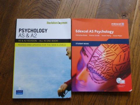 Psychology AS and A level revision books - Edexcel and Pearson Longman. good condition