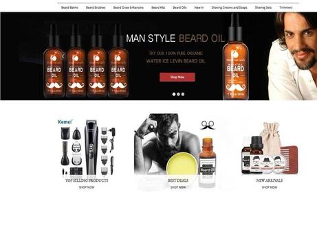 All things Beards, Balms, Brushes, Kits Dropshipping Business For Sale