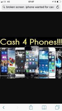 Sale you old phone fast cash Faulty cracked screen damaged phones wanted fast cash