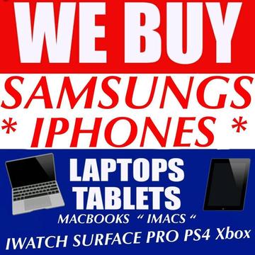 WANTED / IPAD PRO / MACBOOK AIR PRO / IPHONES X 8 7 6S SAMSUNG NOTE 8 S8 S7 EDGE PS4 PRO XBOX