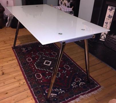 Desk Glass with adjustable legs (excellent conditions)