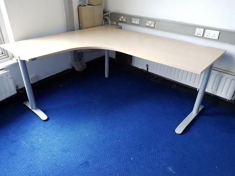 executive managers office desks in maple