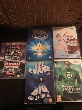 Games and dvds