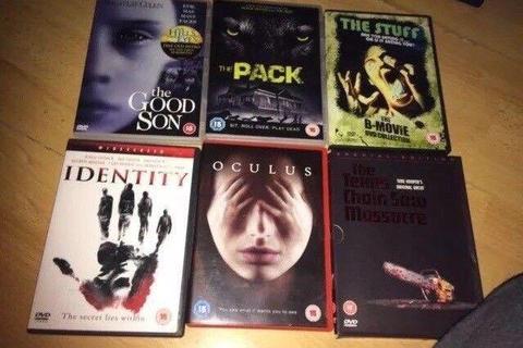 Horror DVDs £1 each