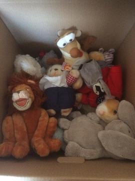 Collection of soft toys