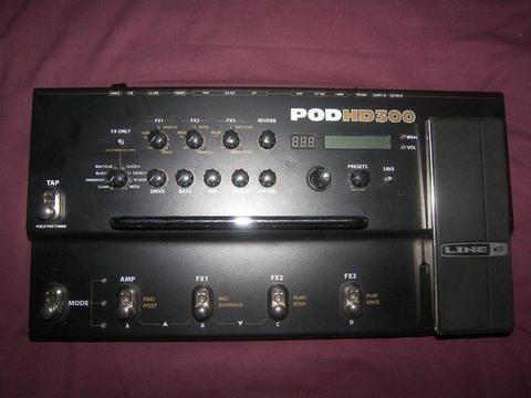 Line 6 POD HD300 - Multi-Effects Processor & Amp Emulator for Guitar and Bass